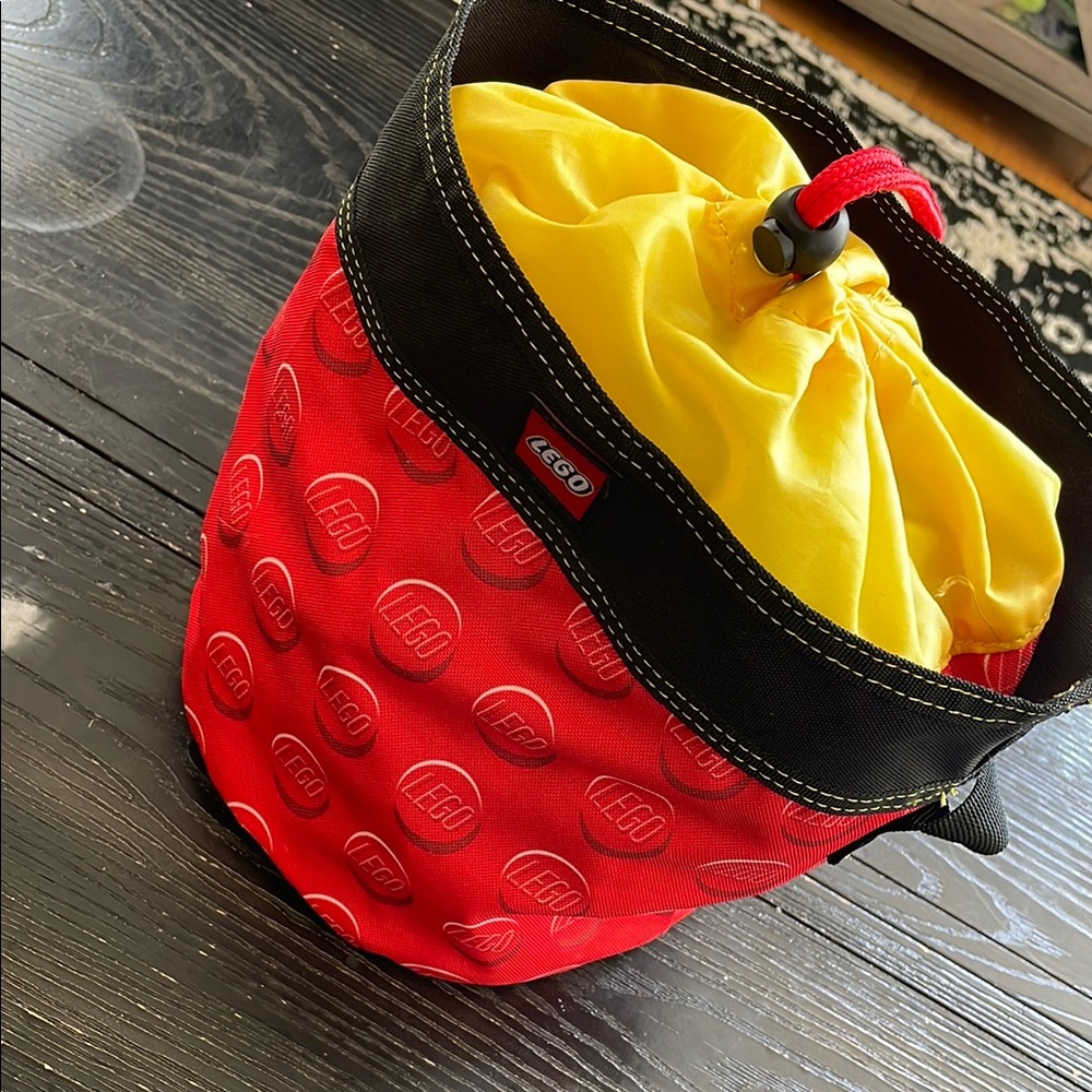 LEGO Red and Yellow Drawstring Bag